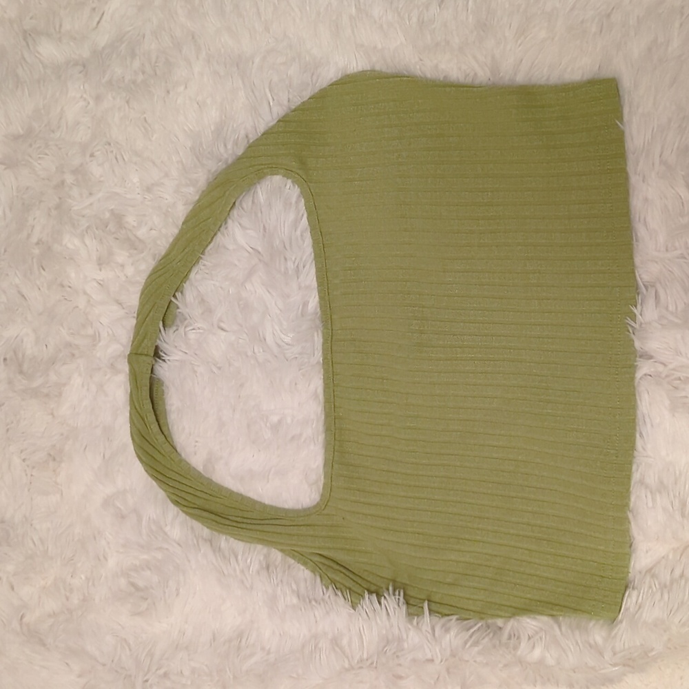 Lime Green Halter Crop Top size XL Shein Curvy